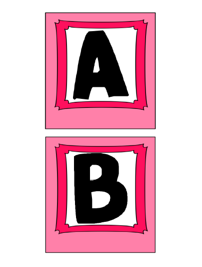 a and b