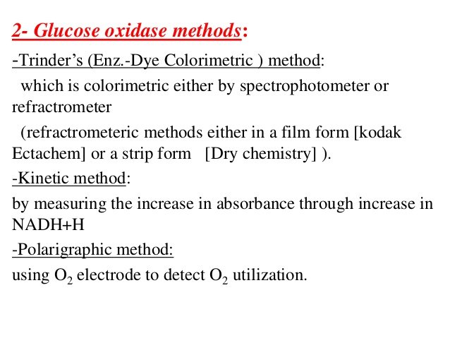 glucose oxidase method