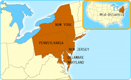 middle atlantic states