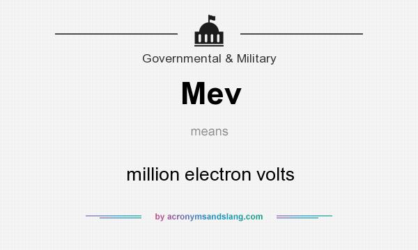 million electron volts