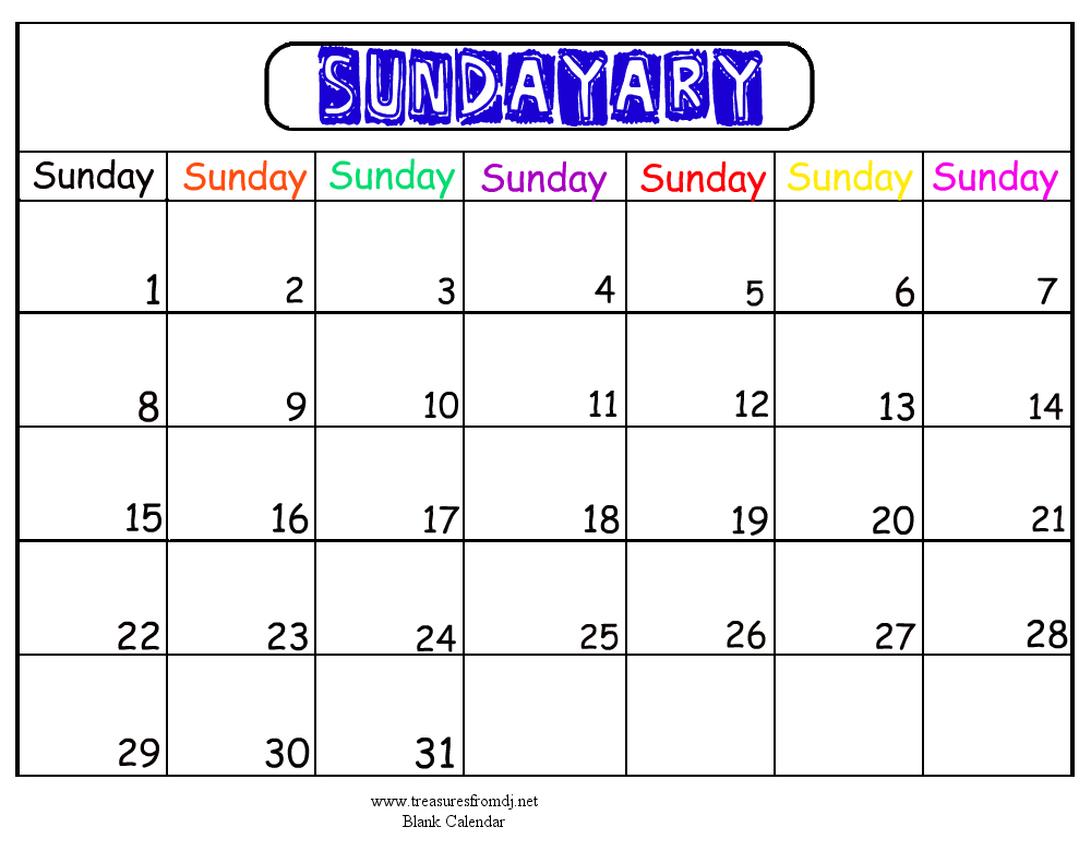 month of sundays, a