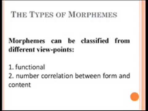 morphemic