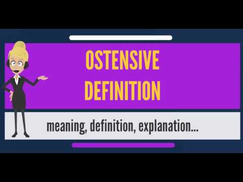 ostensive definition