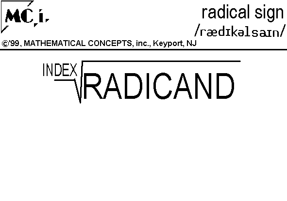 radical sign