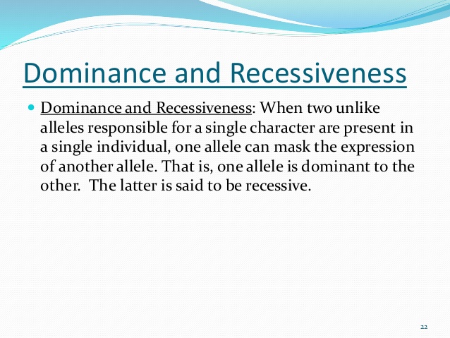 recessiveness