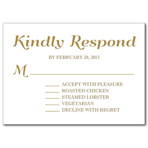 reply card