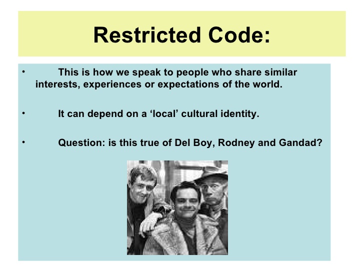 restricted code