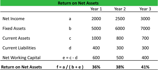 return on net assets