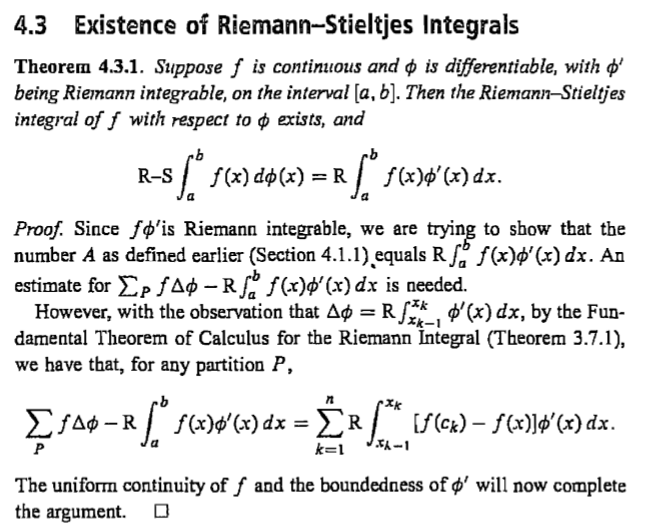 riemann-stieltjes integral