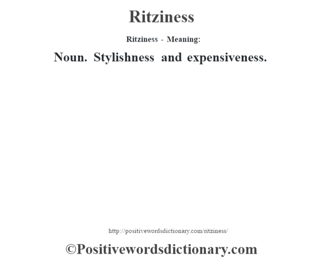 ritziness