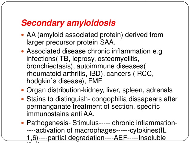 secondary amyloidosis