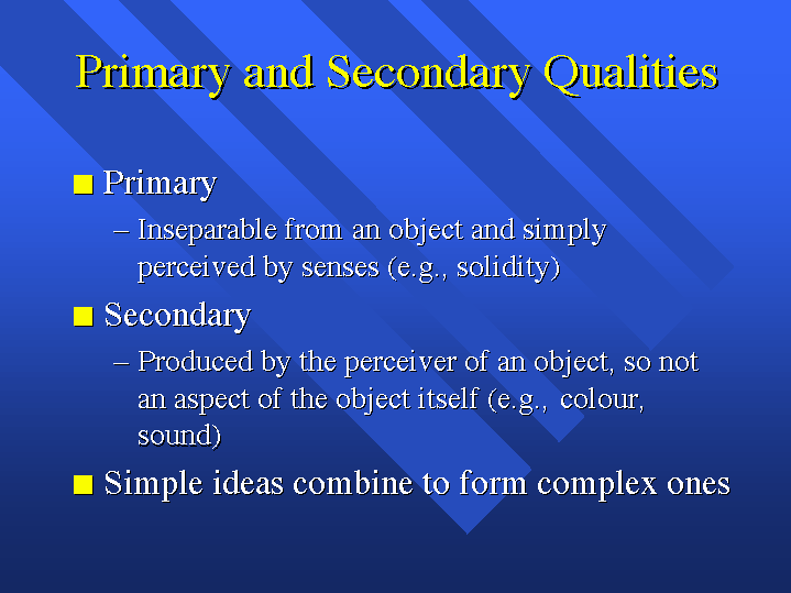 secondary qualities