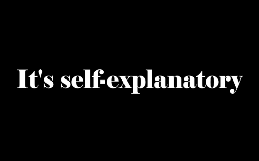 self-explanatory
