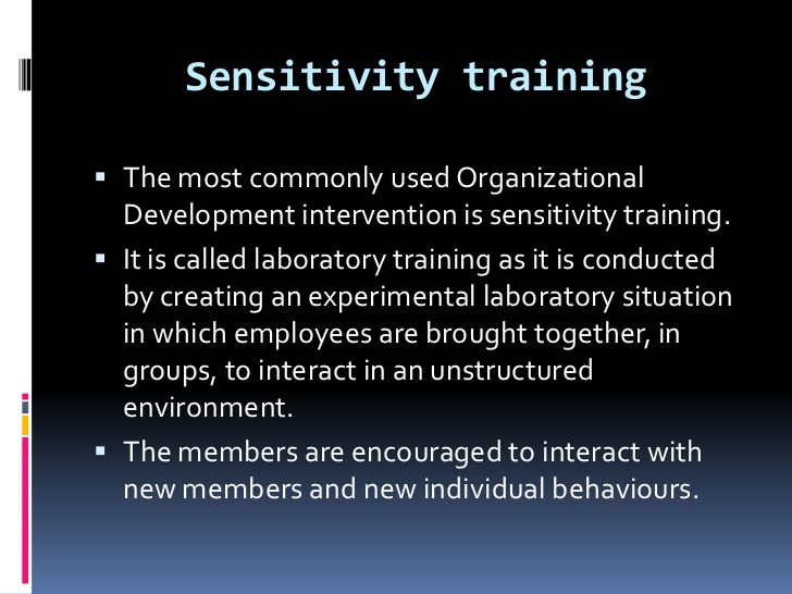 sensitivity training