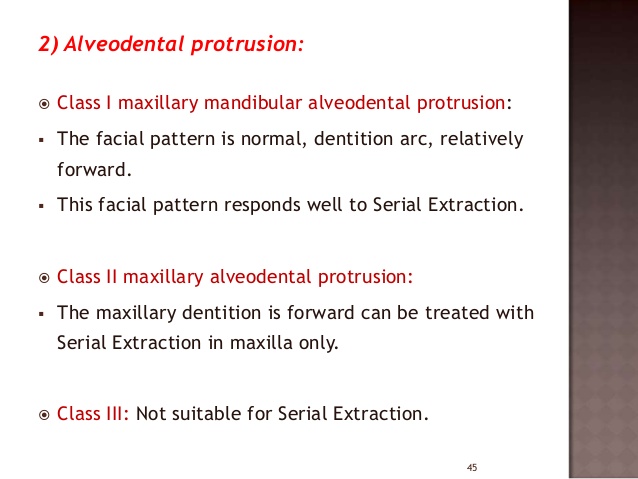 serial extraction