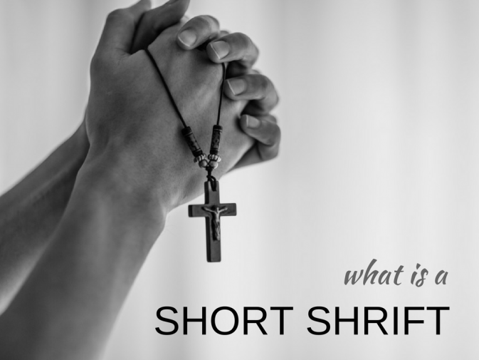 short shrift, give