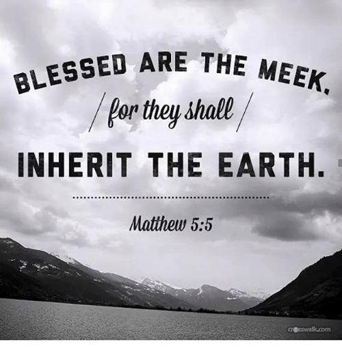 the meek shall inherit the earth