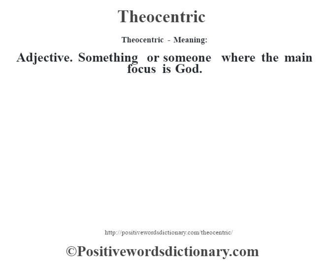 theocentric
