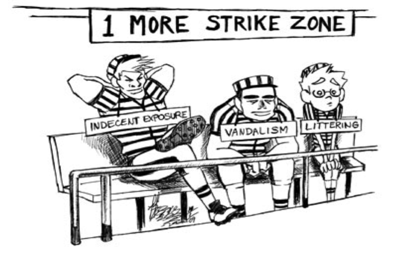 three-strikes law