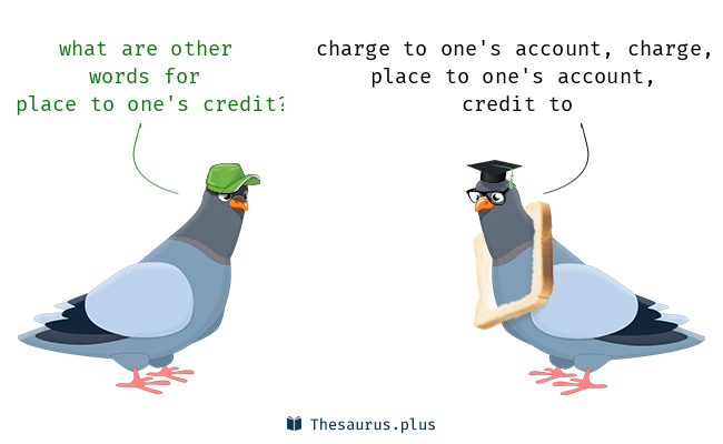 to one's credit