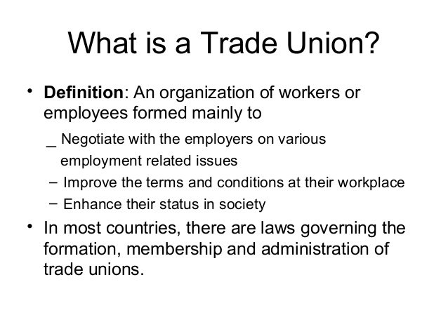 trade unionism