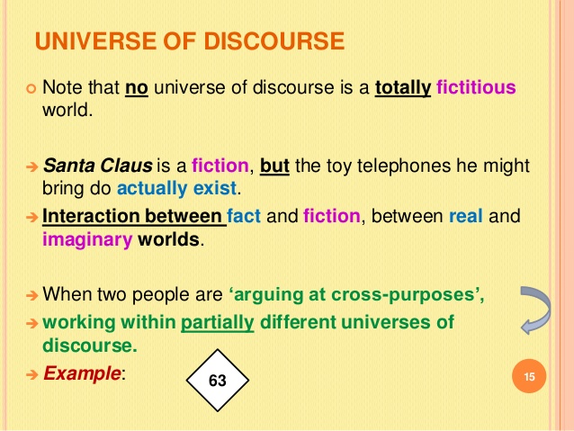 universe of discourse