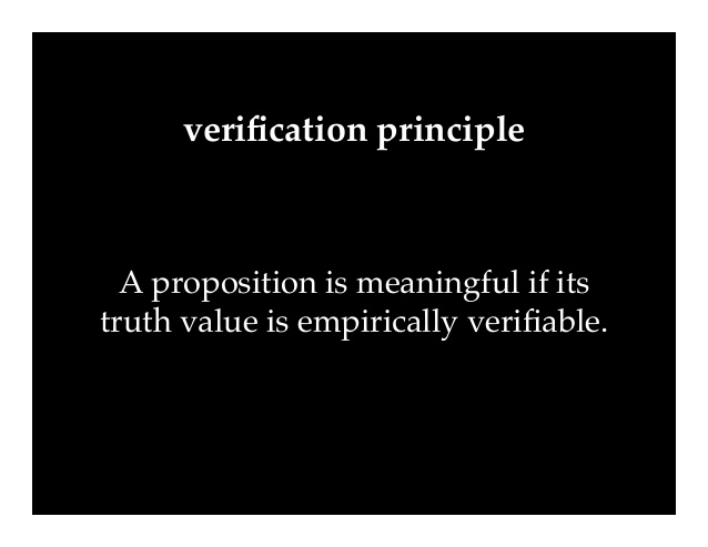 verifiability principle