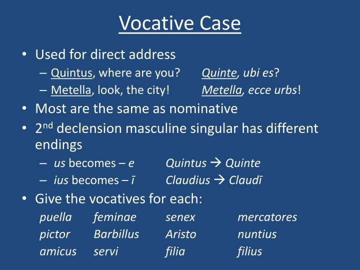 vocative