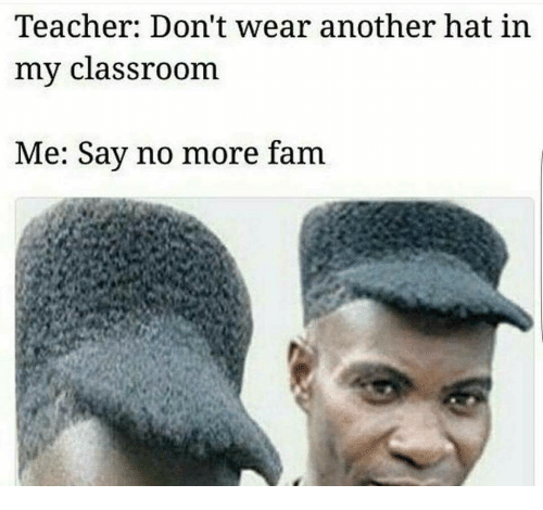 wear another hat