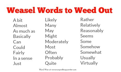 weasel word