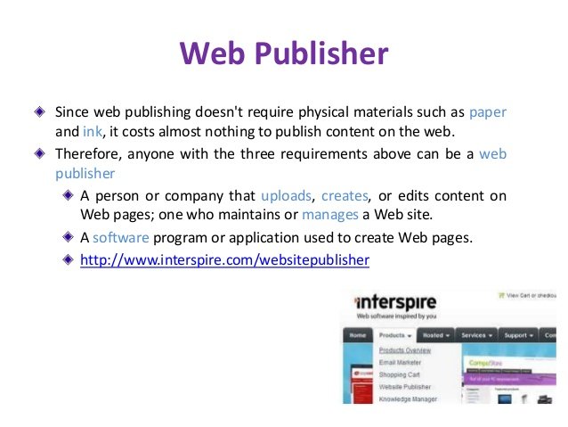 web publisher