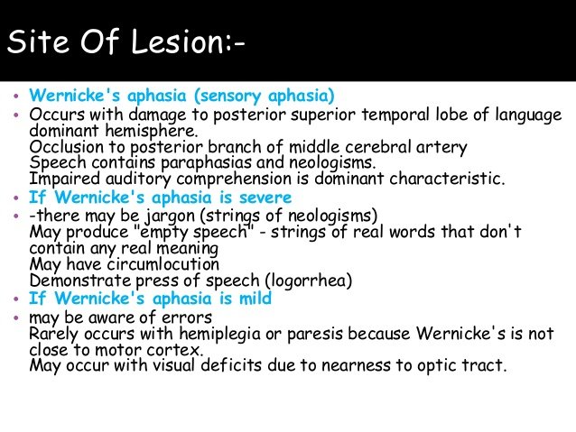Wernicke’s aphasia