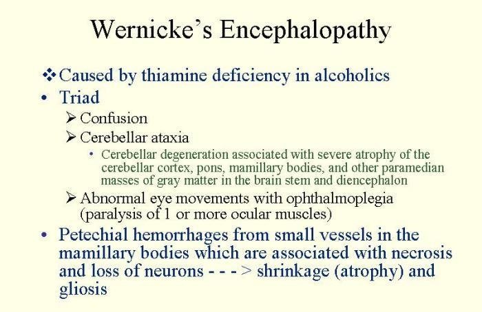 wernicke's encephalopathy