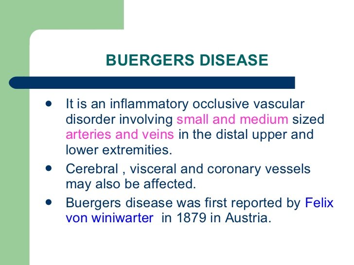 winiwarter-buerger disease