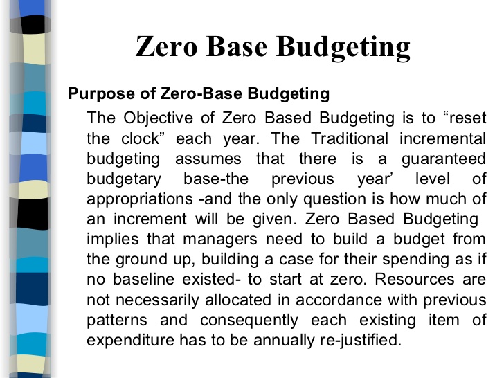 zero-base budgeting