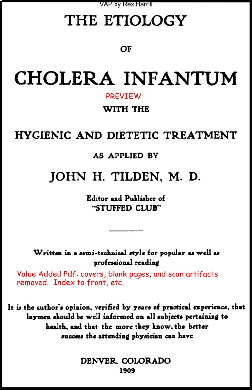 cholera infantum
