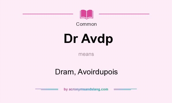 dr. avdp.