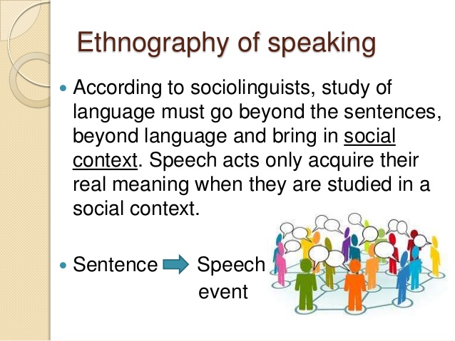 ethnography of speaking