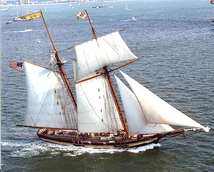 fore-and-aft sail