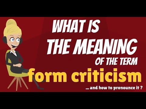 form criticism