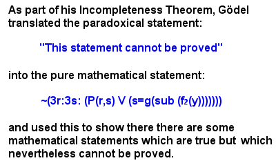 godel's incompleteness theorem
