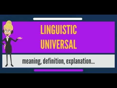 linguistic universal