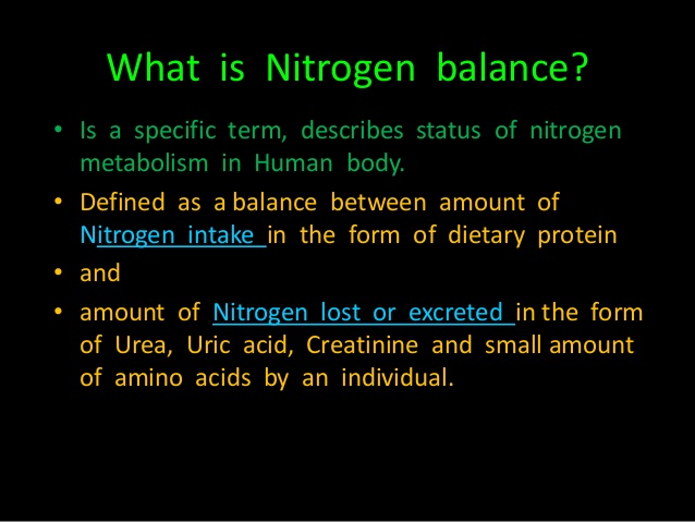 nitrogen balance