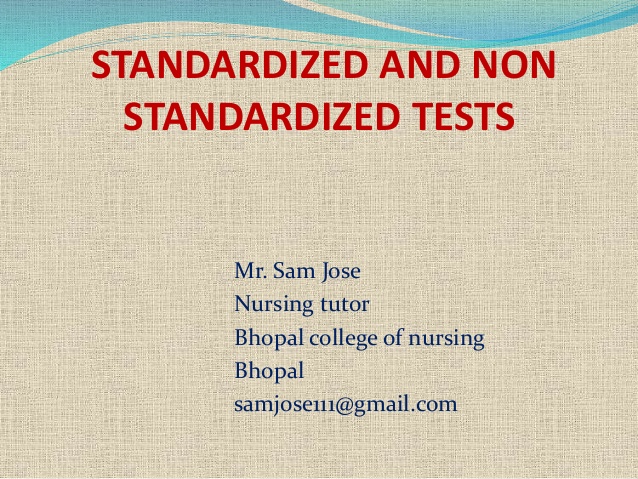 non-standardized