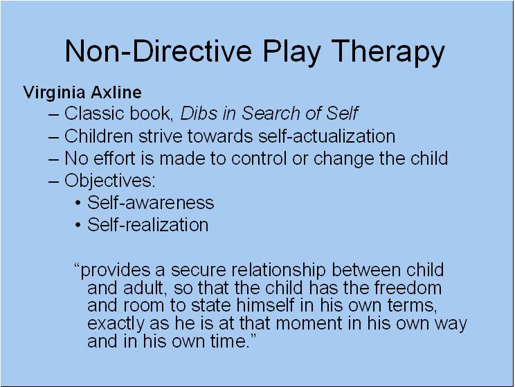 nondirective therapy