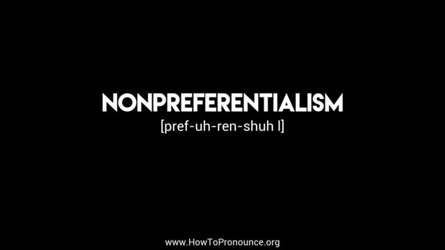 nonpreferentialism
