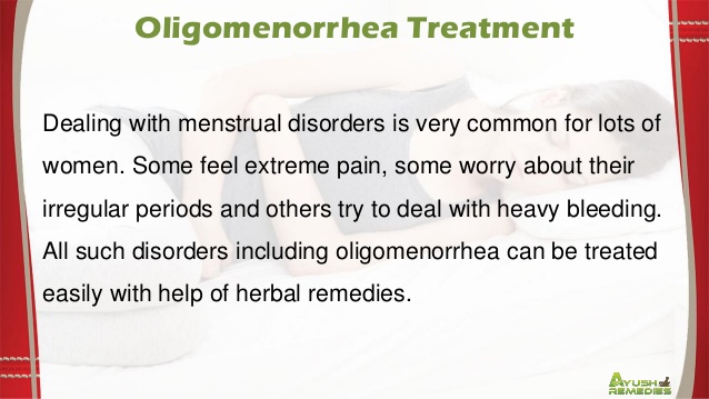 oligomenorrhea