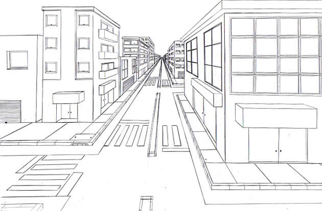 one-point perspective