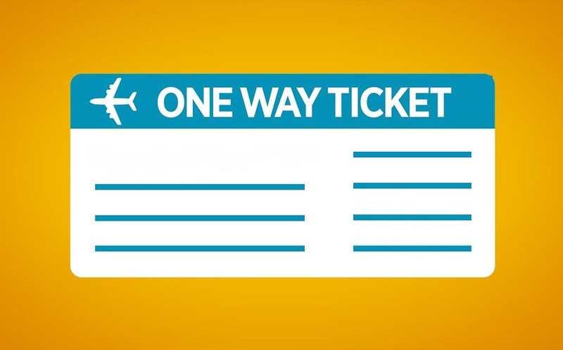 one-way ticket