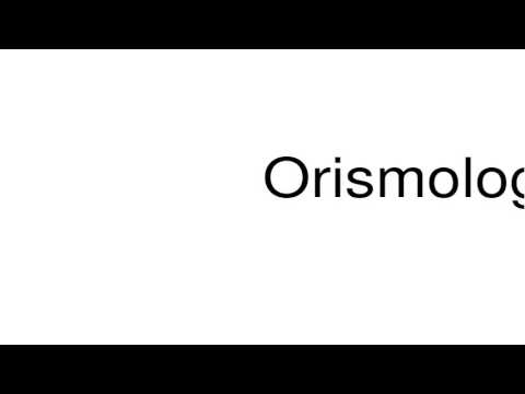 orismology